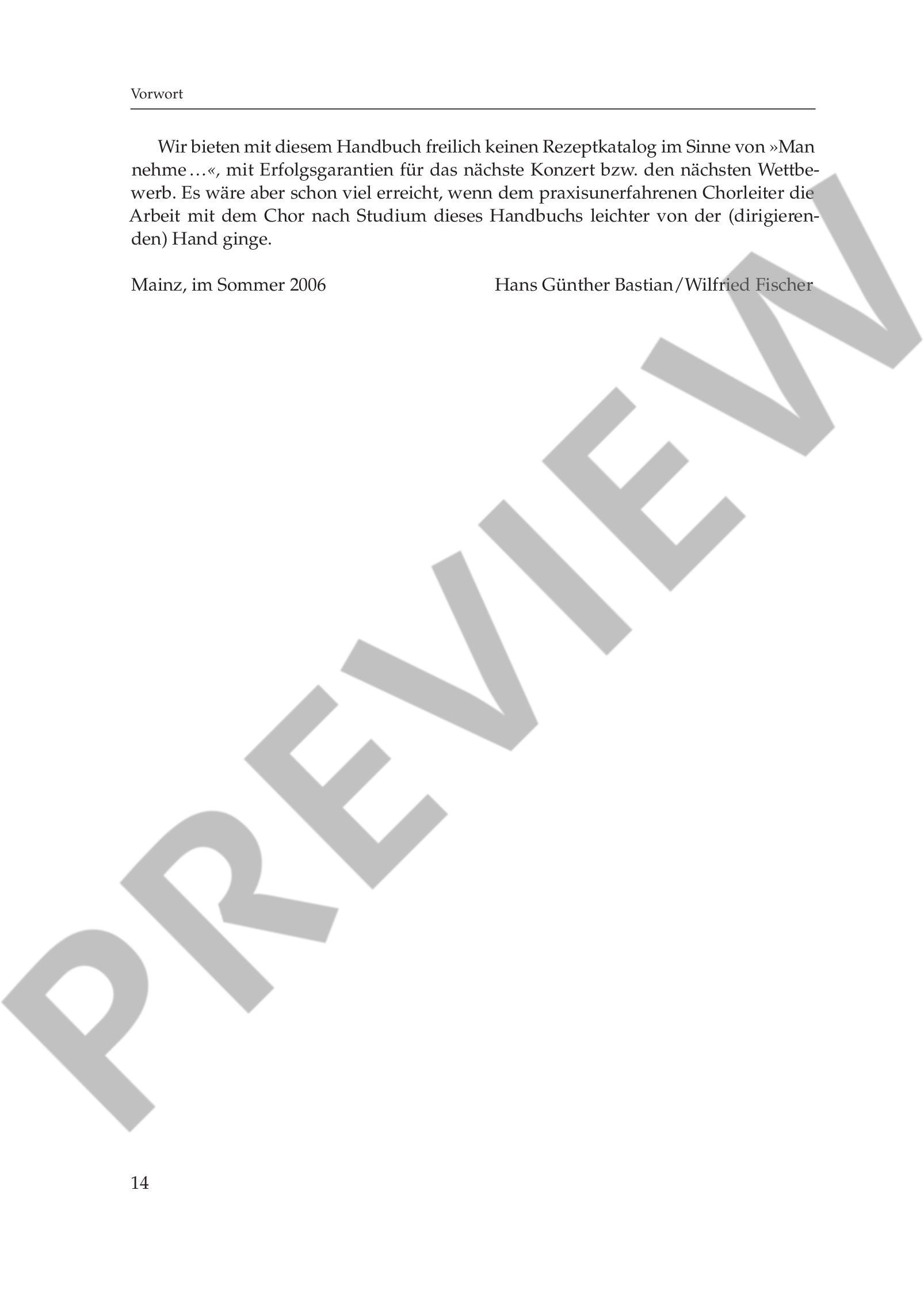 Anderes Coverbild Handbuch der Chorleitung 