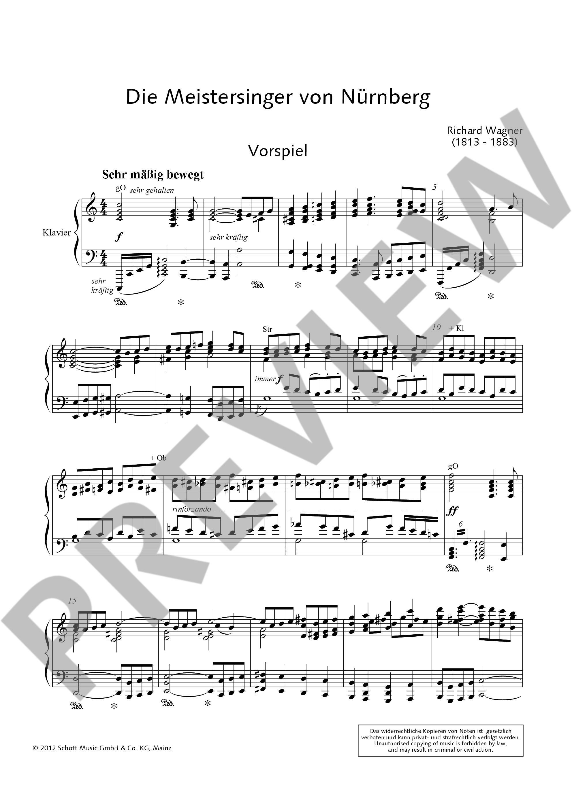 Anderes Coverbild Die Meistersinger von Nürnberg WWV 96 