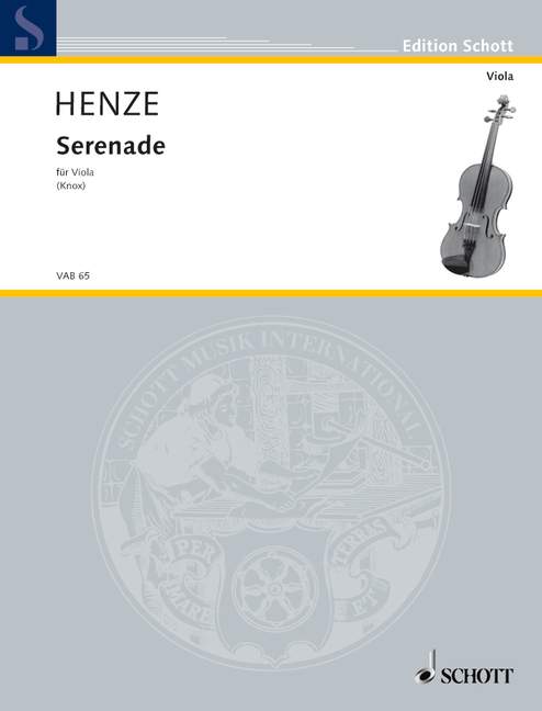 Vorderes Coverbild Serenade 