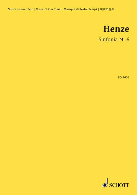 Vorderes Coverbild Sinfonia N. 6 