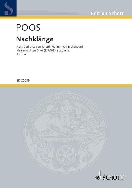 Vorderes Coverbild Nachklänge 
