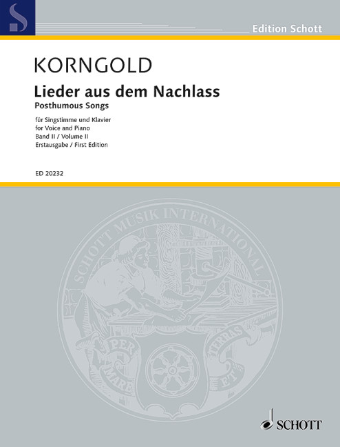 Vorderes Coverbild Lieder aus dem Nachlass 