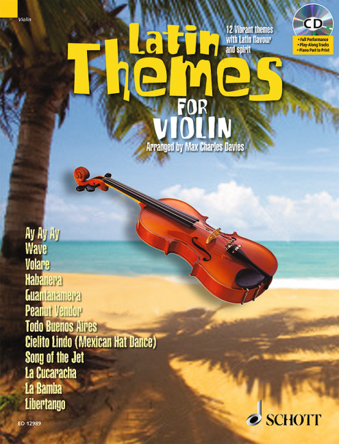 Vorderes Coverbild Latin Themes for Violin 