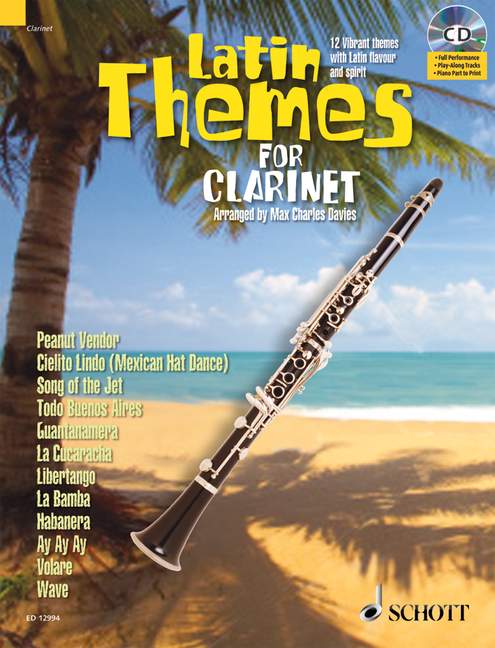 Vorderes Coverbild Latin Themes for Clarinet 