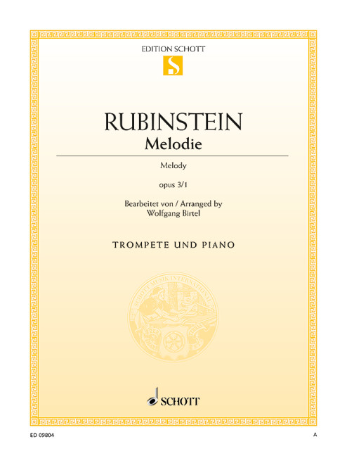 Vorderes Coverbild Melodie op. 3/1 