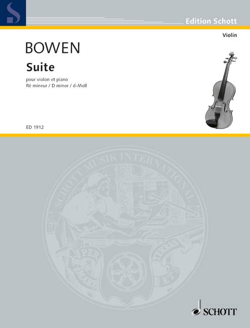 Vorderes Coverbild Suite in d-Moll op. 28 