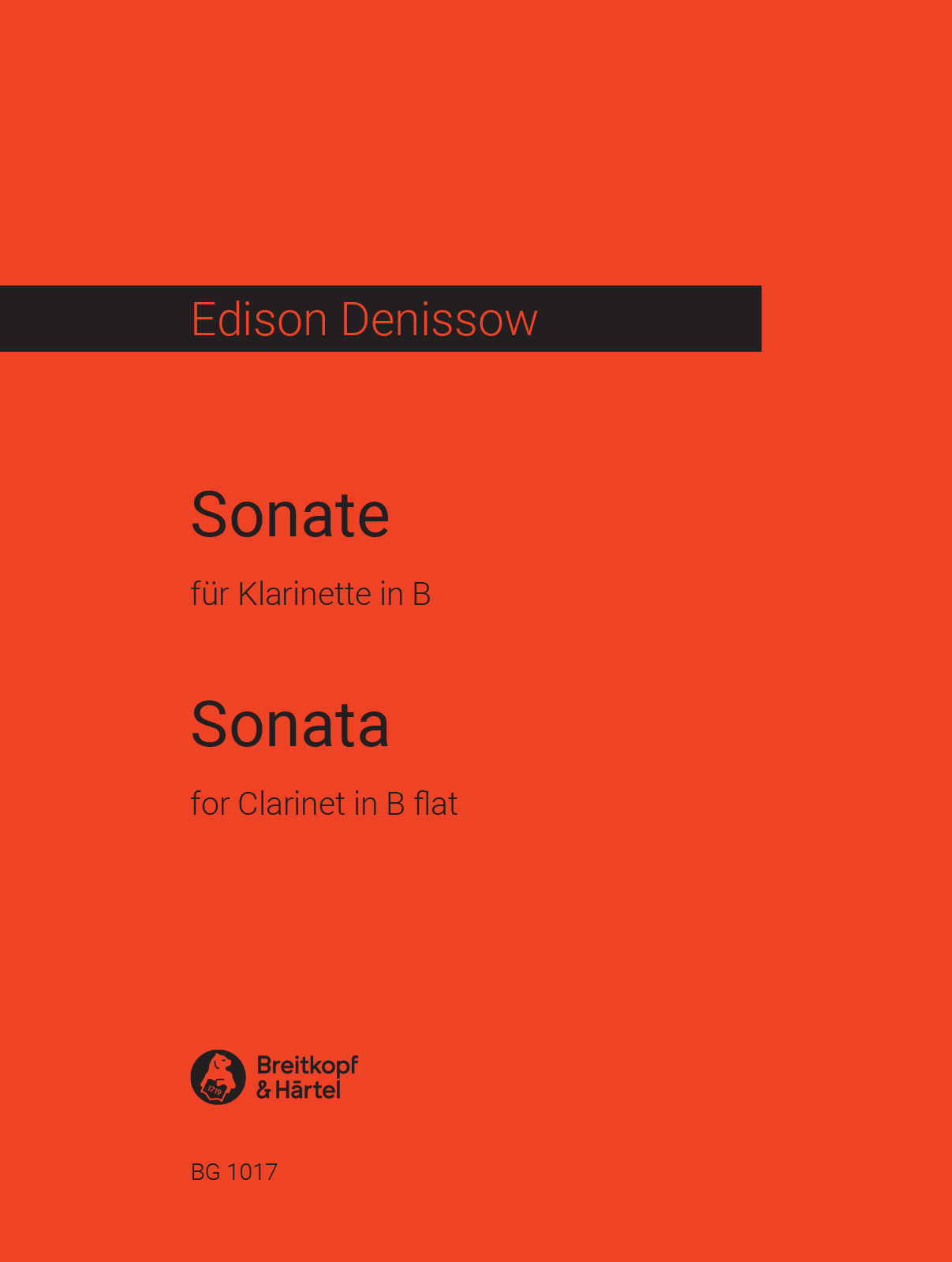 Anderes Coverbild Sonate für Klarinette in B