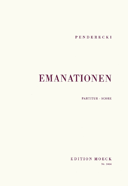 Vorderes Coverbild Emanationen 