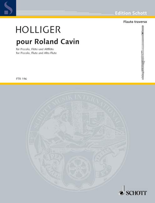 Vorderes Coverbild pour Roland Cavin 