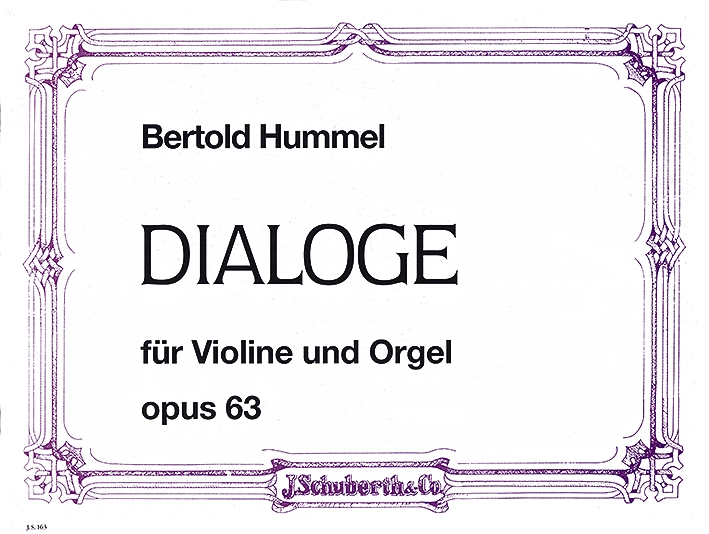 Vorderes Coverbild Dialoge op. 63 