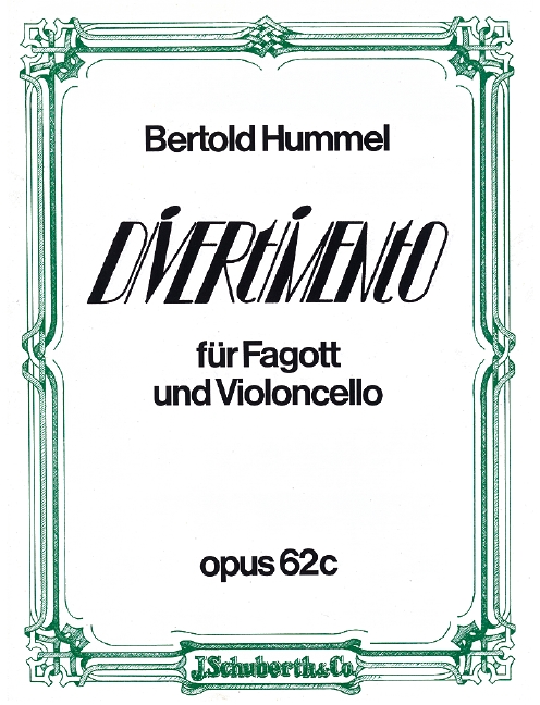Vorderes Coverbild Divertimento op. 62c 