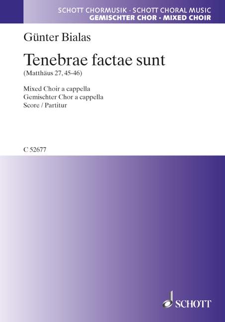 Vorderes Coverbild Tenebrae factae sunt 