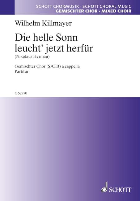 Vorderes Coverbild Die helle Sonn leucht' jetzt herfür 