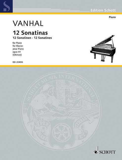 Vorderes Coverbild 12 leichte und progressive Sonatinen op. 41 