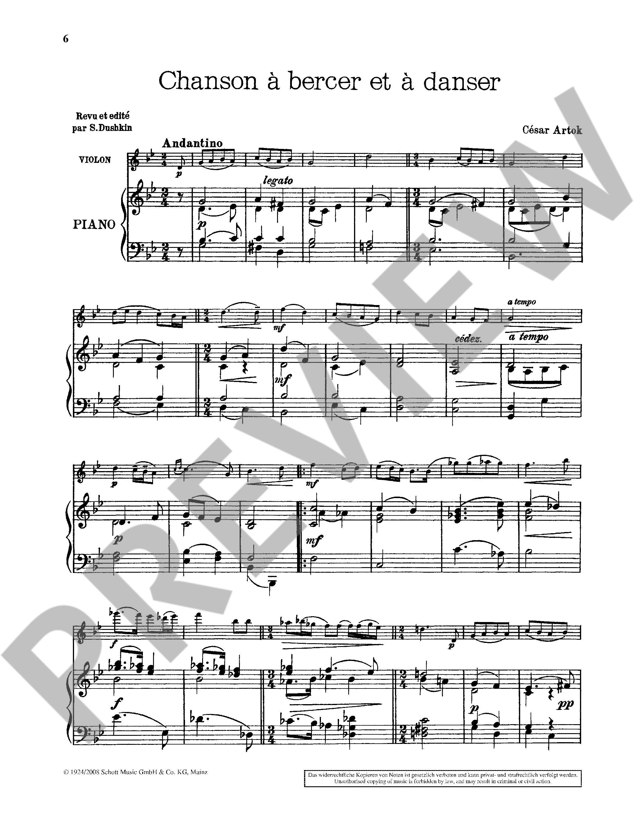Anderes Coverbild Samuel Dushkin Repertoire 