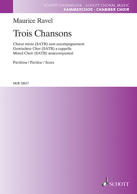 Vorderes Coverbild Trois Chansons 