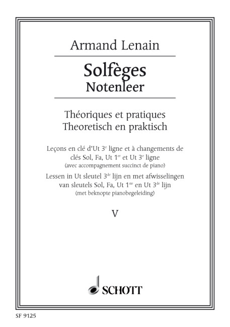 Vorderes Coverbild Solfèges Vol. 5