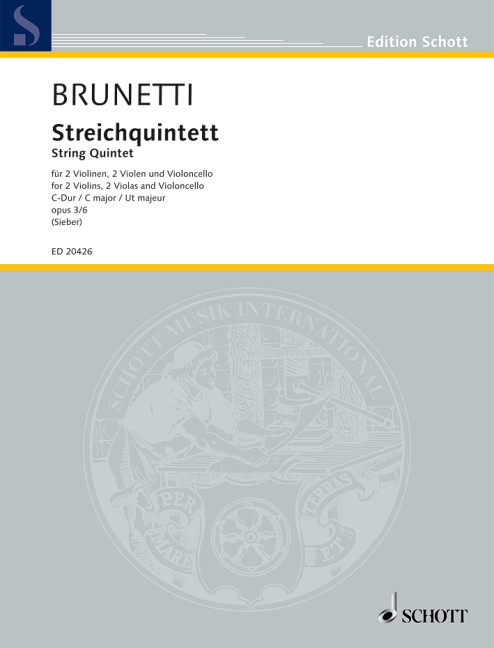 Vorderes Coverbild Streichquintett C-Dur op. 3/6 