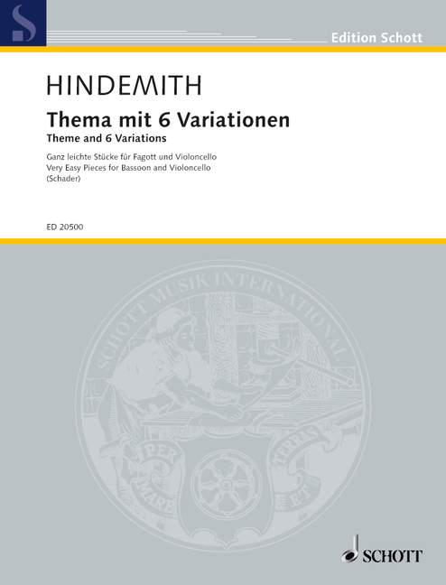 Vorderes Coverbild Thema mit 6 Variationen 