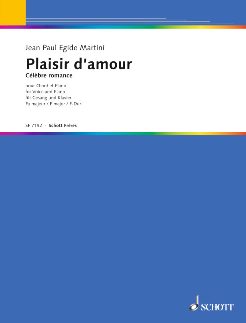 Vorderes Coverbild Plaisir d'amour F-Dur 