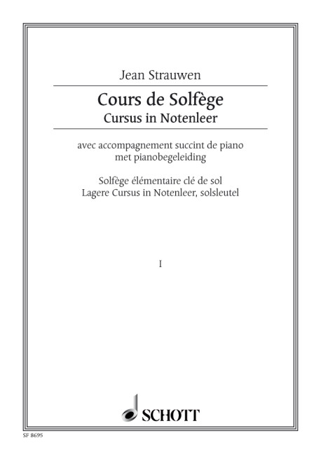 Vorderes Coverbild Cours de Solfège Vol. 1
