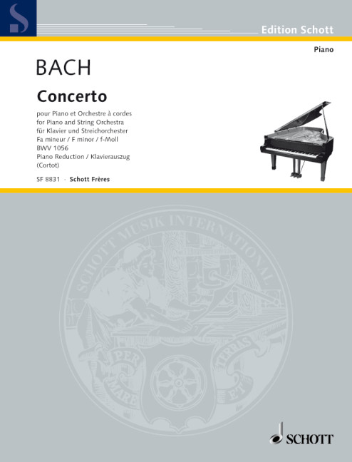 Vorderes Coverbild Concerto f-Moll BWV 1056 