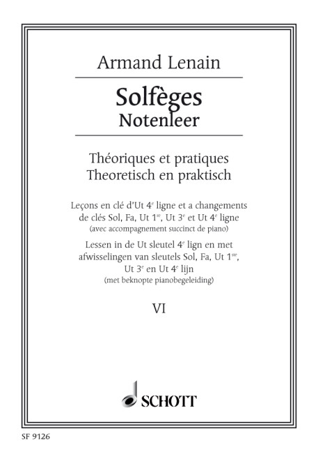 Vorderes Coverbild Solfèges Vol. 6