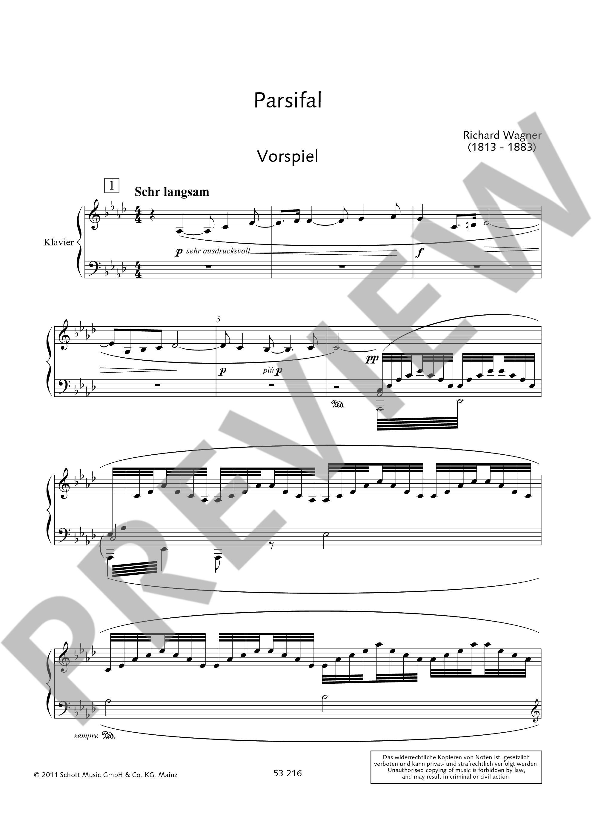 Anderes Coverbild Parsifal WWV 111 