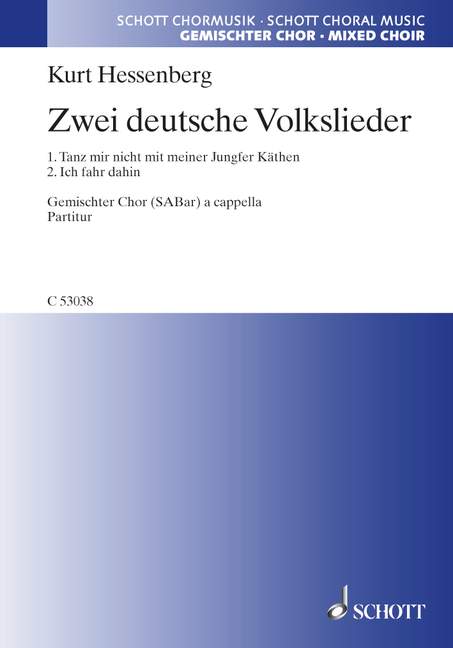 Vorderes Coverbild Zwei deutsche Volkslieder 
