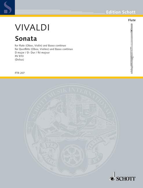 Vorderes Coverbild Sonata D-Dur RV 810 
