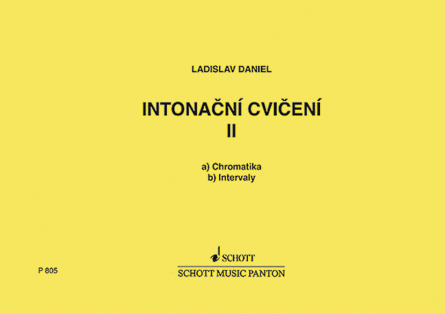 Vorderes Coverbild Intonacní cvicení II Band II