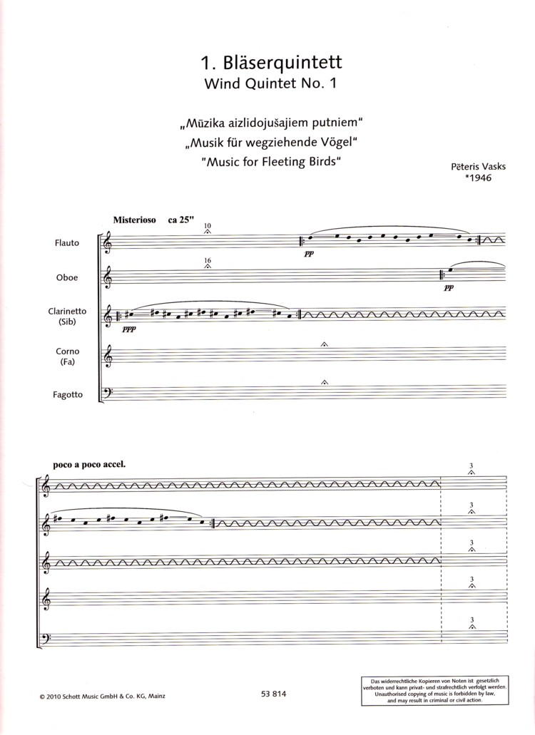 Anderes Coverbild 1. Bläserquintett 