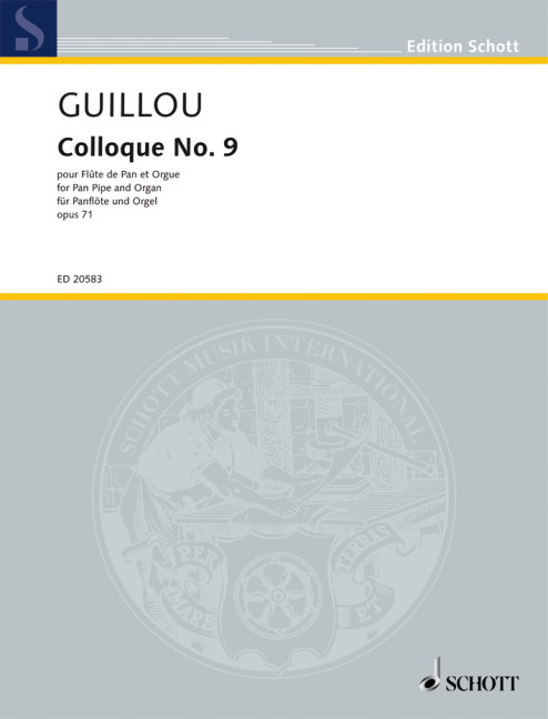 Vorderes Coverbild Colloque No. 9 op. 71 