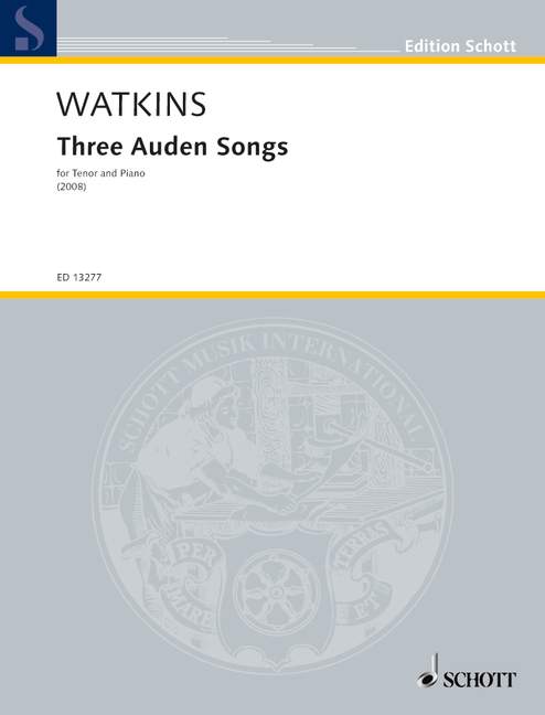 Vorderes Coverbild Three Auden Songs 