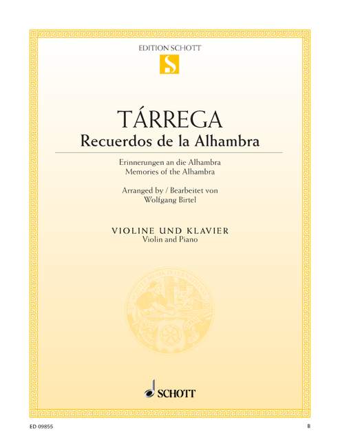 Vorderes Coverbild Recuerdos de la Alhambra 