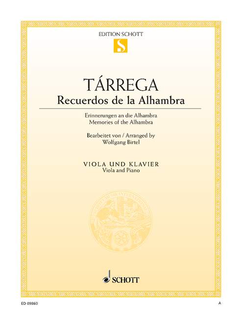 Vorderes Coverbild Recuerdos de la Alhambra 