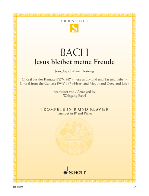 Vorderes Coverbild Jesus bleibet meine Freude BWV 147 
