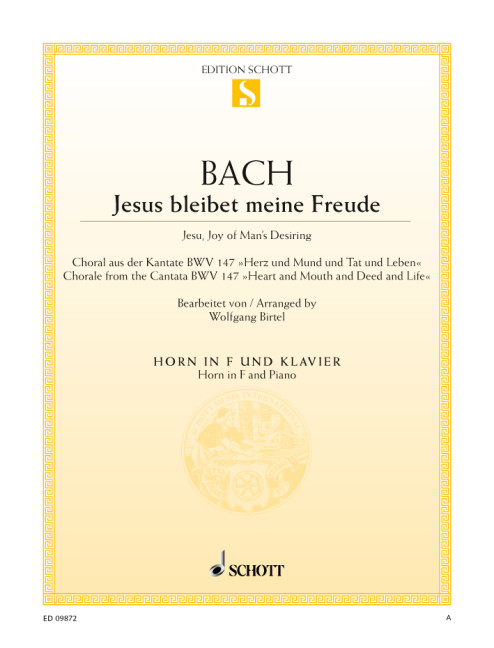 Vorderes Coverbild Jesus bleibet meine Freude BWV 147 