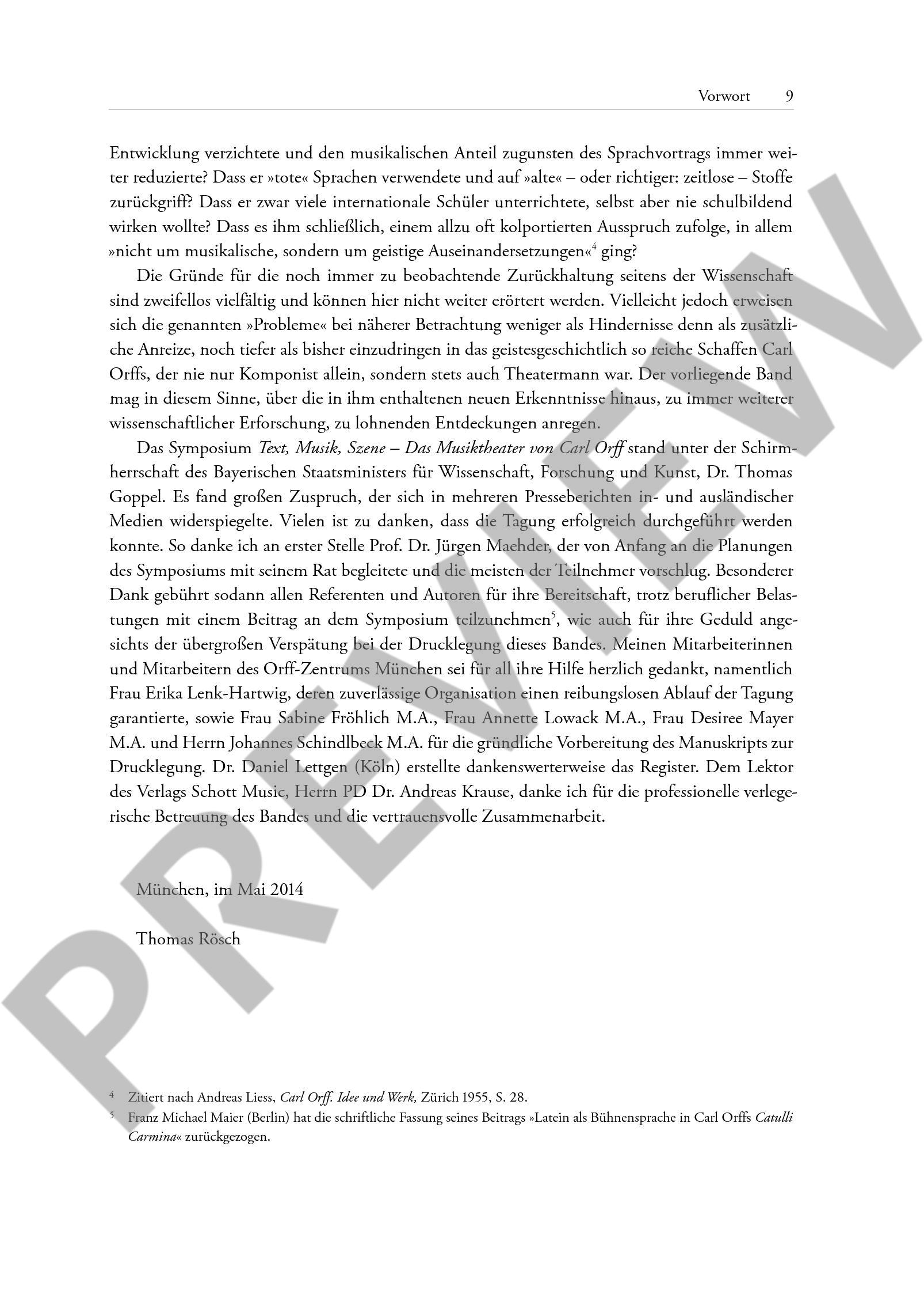 Anderes Coverbild Text, Musik, Szene - Das Musiktheater von Carl Orff Band II/1
