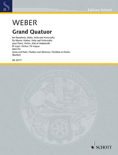 Vorderes Coverbild Grand Quatuor B-Dur WeV P.5 