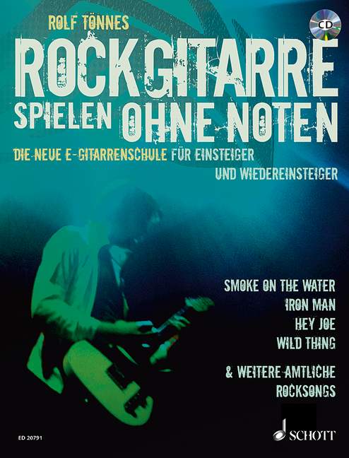 Vorderes Coverbild Rockgitarre spielen ohne Noten 