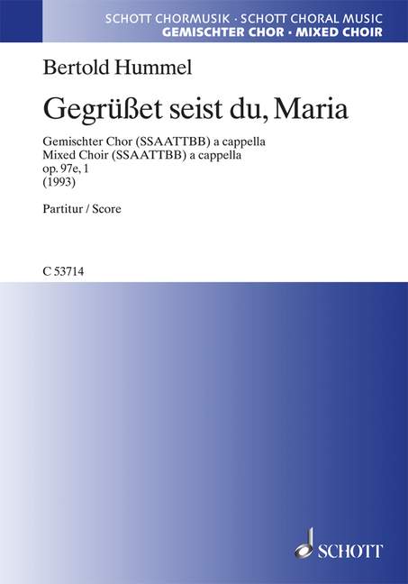 Vorderes Coverbild Gegrüßet seist du, Maria op. 97e, 1 