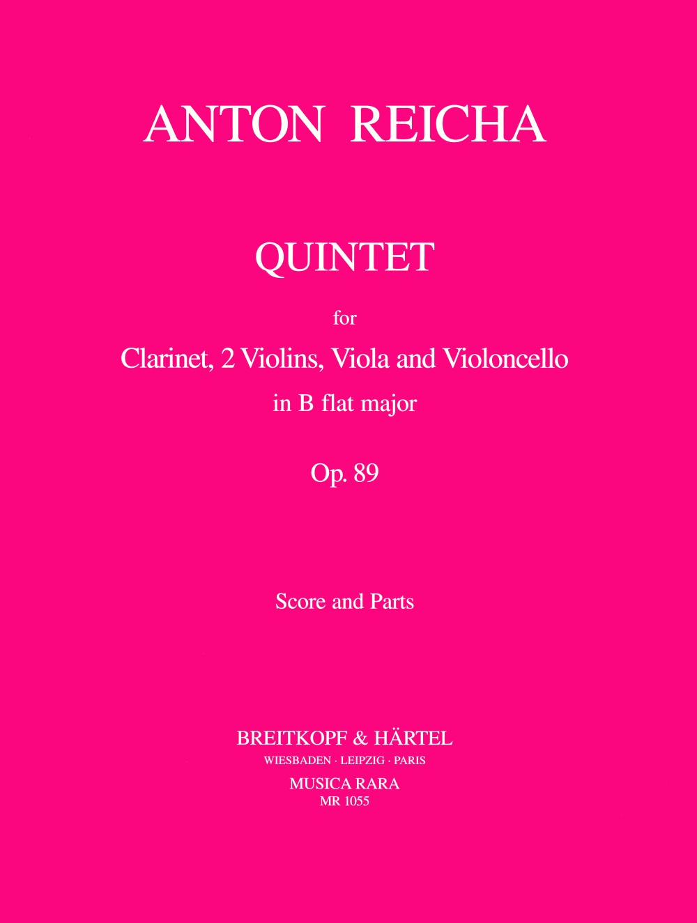 Vorderes Coverbild Quintett in B
