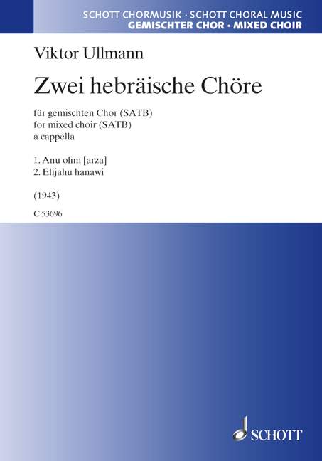 Vorderes Coverbild Zwei hebräische Chöre 