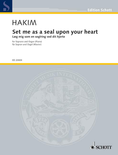 Vorderes Coverbild Set me as a seal upon your heart 
