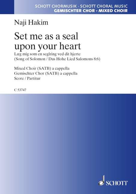 Vorderes Coverbild Set me as a seal upon your heart 