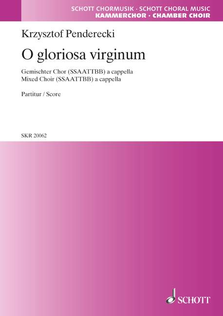 Vorderes Coverbild O gloriosa virginum 