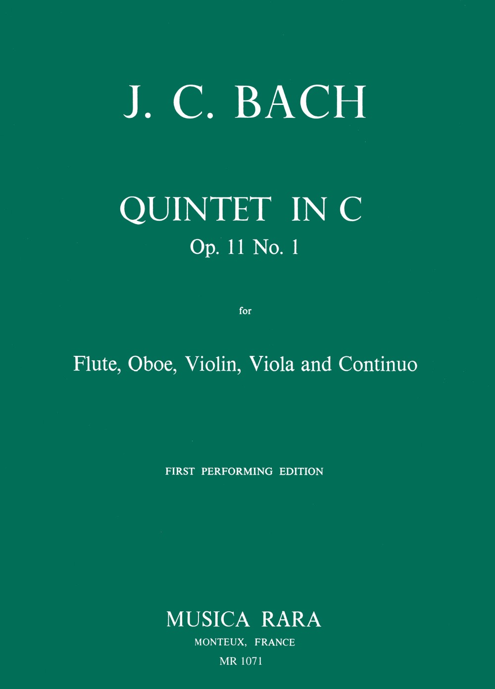 Vorderes Coverbild Quintett C-dur op. 11/1