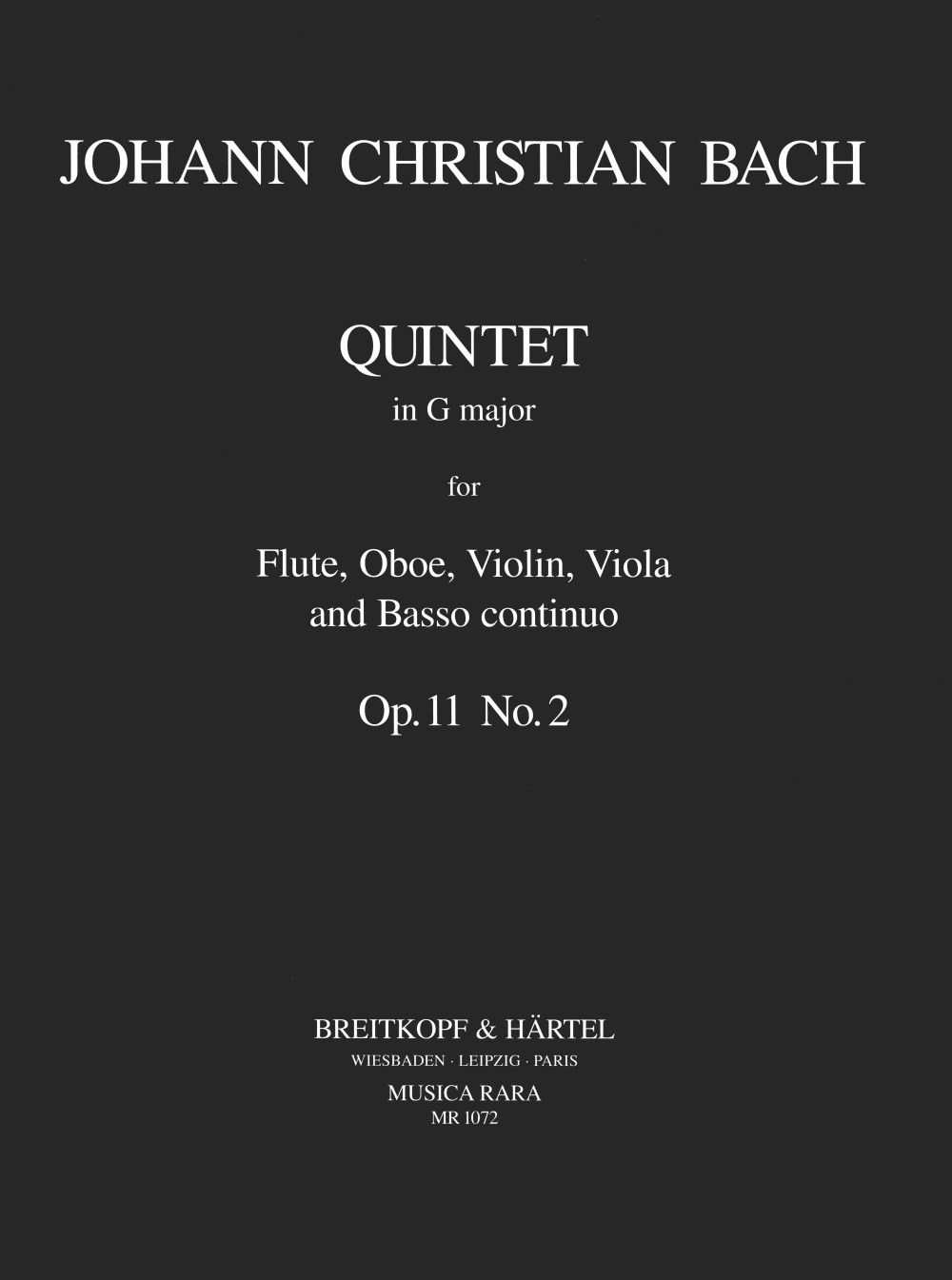 Vorderes Coverbild Quintett G-dur op. 11/2