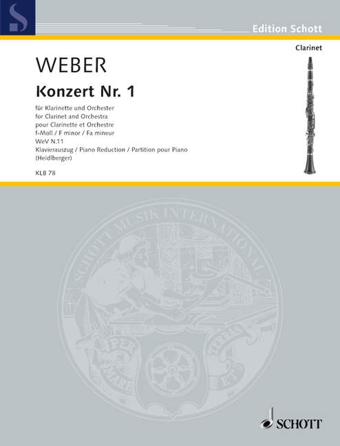 Vorderes Coverbild Konzert Nr. 1 f-Moll WeV N. 11 